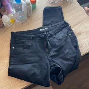 Old Navy Low Rise Black Skinny Rockstar Jeans
